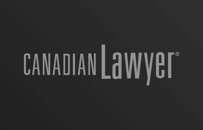 Canadian Lawyer logo on dark gradient background