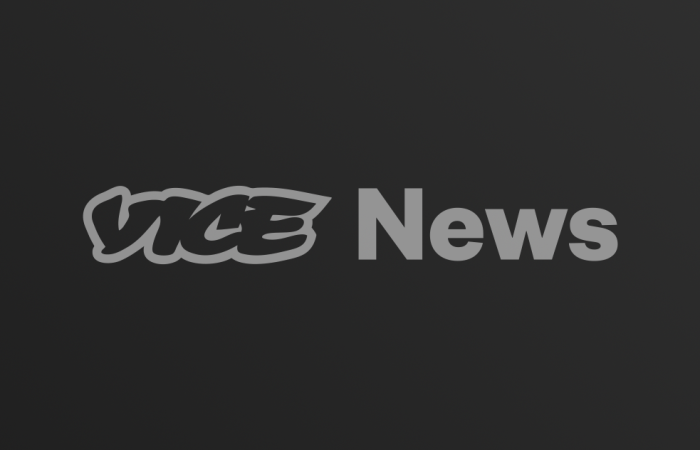 Vice News logo on dark gradient background