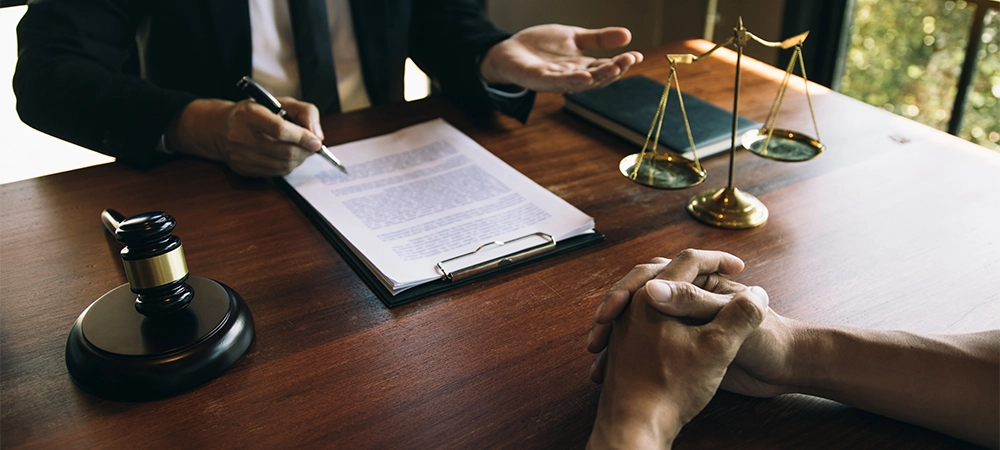 lawyer legal guidance to client